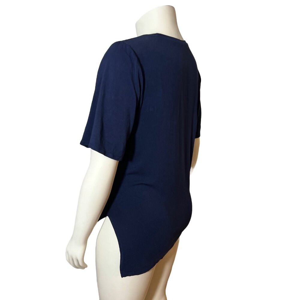 Fabletics side tie Navy T-Shirt Size L - Picture 4 of 7